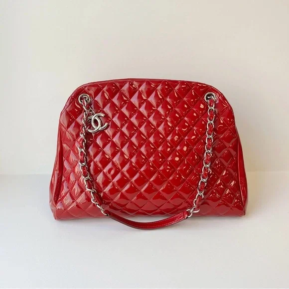 Chanel Mademoiselle Red Patent Leather Shoulder Bag - Vintage and EUC! - Picture 7 of 17